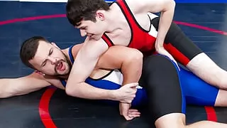 Cocky Boy Dakota Lovell Dominates Hairy Buddy Eric Fuller During Wrestling Practise - Varsity Grip