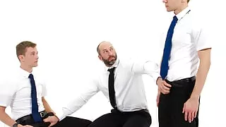 Kinky Priest Tests Aaron Allen's Self Control By Sucking Hard Cock In Front Of Him - Missionary Boys