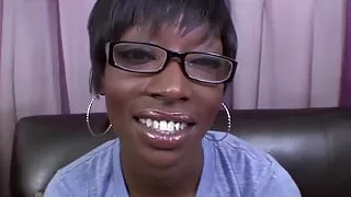 My lover a horny dark-skinned woman gets her pussy opened