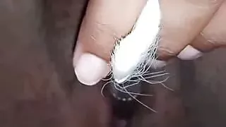 bbw pussy insertion makeup brush on video call