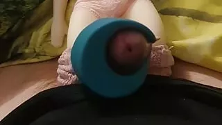 C2 - HOMEMADE SEXDOLL - mini sex doll 40cm riding with sextoy and cumshot