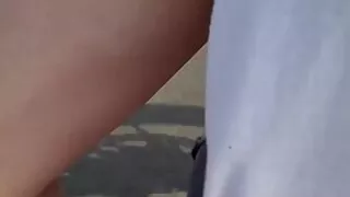 Reckless Guy Jerks Me off While Riding the Motorcycle