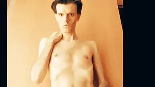 British Freddie Sunfields in Orange Light Striptease