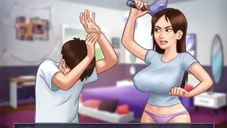 Summertime Saga ODETTE banged in the garage