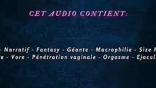 [French Audio Porn] The Giantess uses you as a dildo and fucks herself with you