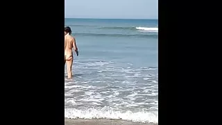 naturist beach with noemie