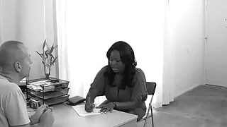 My girlfriend a horny ebony brunette woman gets fucked in