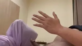 Auntie sucking my cock feels really good