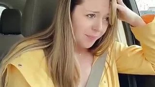 Thankful for My Raincoat Cuz My Pussy Is Pouring! Rainy Day Starbucks Drive Thru with My Lush!!