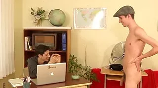 Anal sex in the office between hot and sexy very horny gays