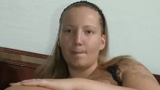 German sex with a tattooed slut with small natural tits