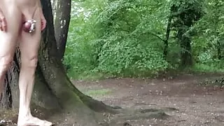 Pee nearby the river