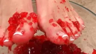 A Lucky Guy Received a Footjob a Handjob and a Blowjob From This Beautiful Babe