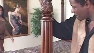 A Wonderful Black Bitch Got Her Holes Penetrated by a Magical Black Stud