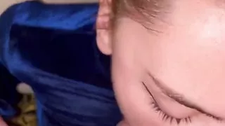 Verry Hot! She Put Her Make up so I Can Piss on Her -very Sloppy Deepthroat Pt 2