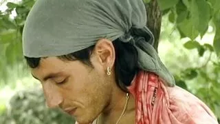 A slender blonde babe from Germany fucking outdoors in her sexy panthose