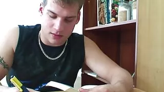 I'm a horny professor teaching this horny brunette student