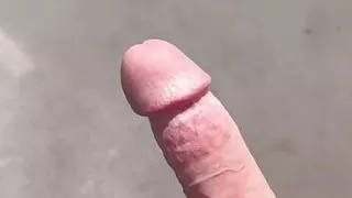 Cumming in a public toilette