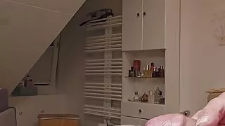 Pissing and jerking off