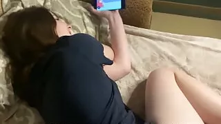 My girlfriend got excited after the cartoon and squirt on my face