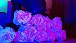 Crush White Roses With Uge Boots