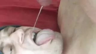 Self Facial - Swallowing My Cum