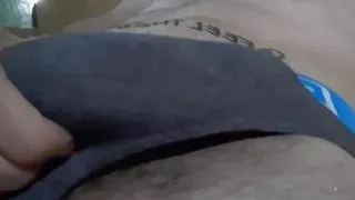 Underwear. Sniffing my underwear pov.