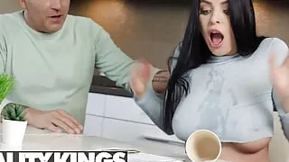 Raven-Haired Kira Queen Wants To Rent Thomas' House But Not Before She Rides His Dick - REALITY KINGS