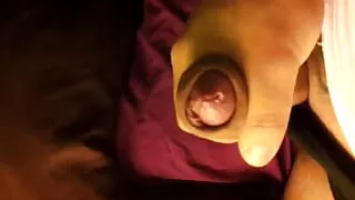 Relax handjob, lubricated handjob. Masturbating