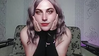 Sexy Ladyboy Striptease Solo Performance Hot Short Dress Big Ass