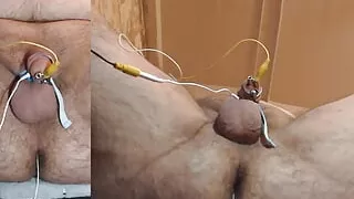 VR estim session and cum through sound