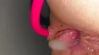 She Cums After Anal Creampie