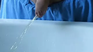 Boy is to tired to holding his Cock and pull ther Foreskin back