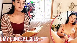 Ersties - Pinko Reads Her Poetry To You Before Masturbating With a Toy