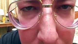 Sexy German blonde eats cum after dildo pleasuring session