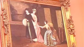 Pissing action with horny brunette German whore