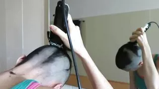 Italian Girl Shaves Her Head to Zero