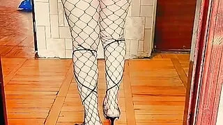 Big Natural Ladyboy Boobs, Self Boobs Palpate and Spanking