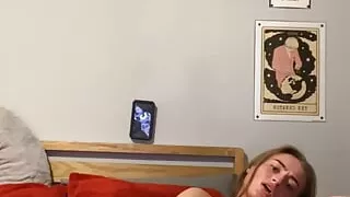 Busty Goth Girl Solo Play