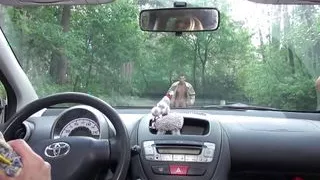 Mom and daughter get outside, by their stepson