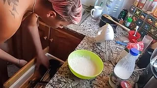 Cooking with Piss and Cum Part 1 - Pancake