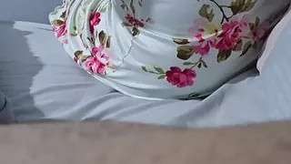 Step son without pants naked in bed with step mom