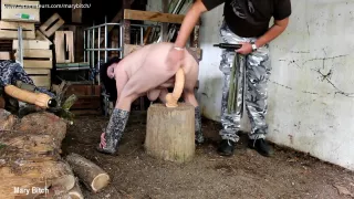 Masturbation Dildo In The Garden Shed Pt2