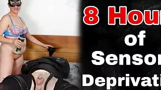 Training Zero Femdom 8 Hours of Sensory Deprivation Bondage Cum Orgasm for my Slave Piss BDSM Homemade Real