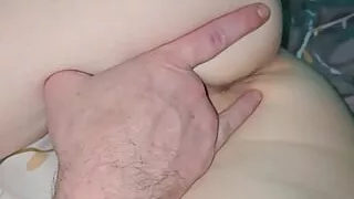 Skinny milf fingered for multiple wet orgasms