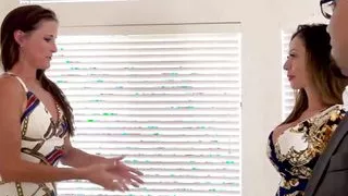 Ariella Ferrera And Sofie Marie Having Foursome Hardcore