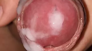 EXTREME CLOSE UP handjob - MASIVE CUMSHOT
