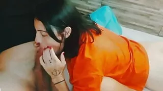 My teen girlfriend's favorite pastime is sucking my cock until I cum