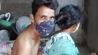 For the first time, the wife took the cock in her mouth and both of them had a lot of fun