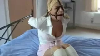 Bit Gagged On The Bed